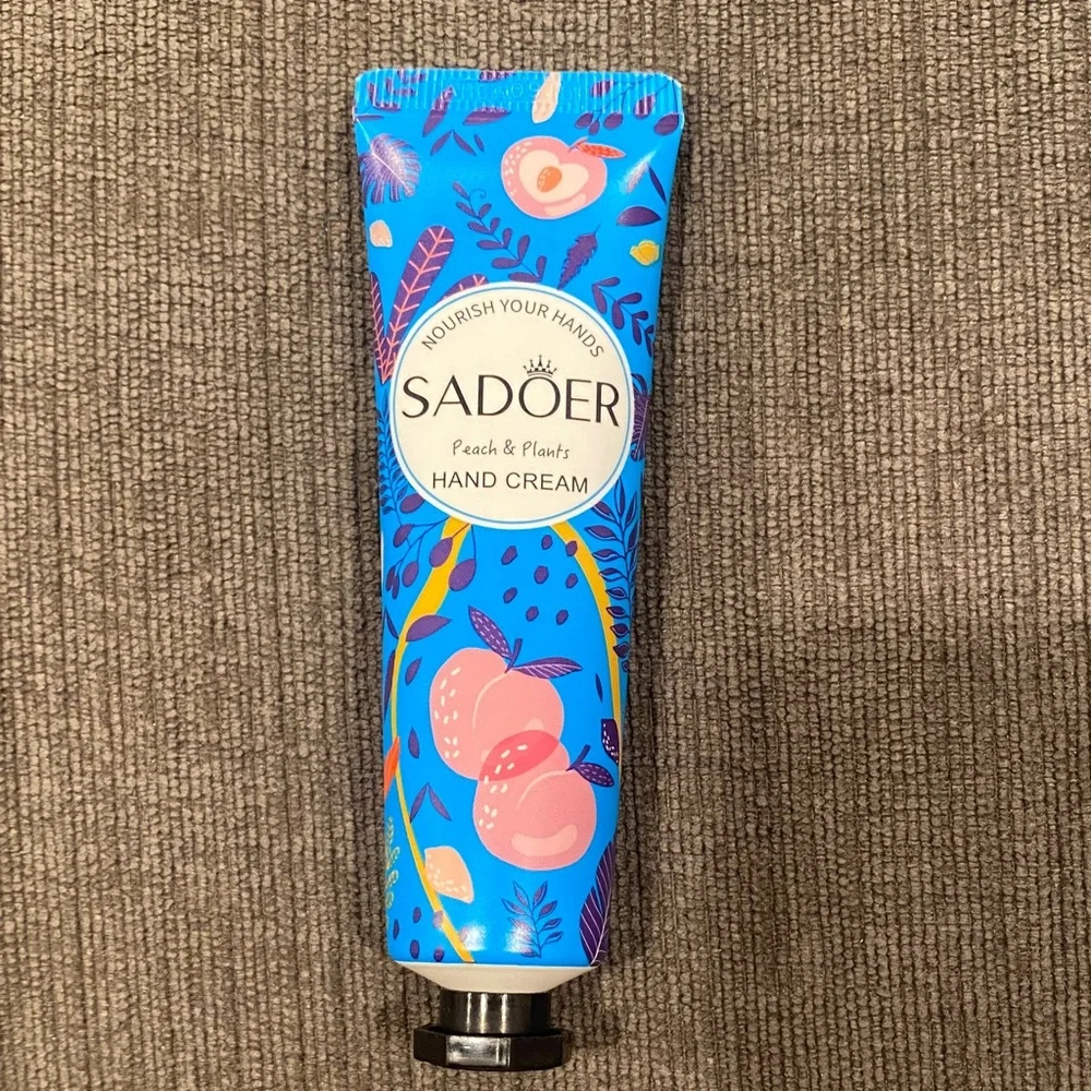 Sadoer Peach & Plants Hand Cream - 1 fl oz - NEW! body lotion skincare beauty